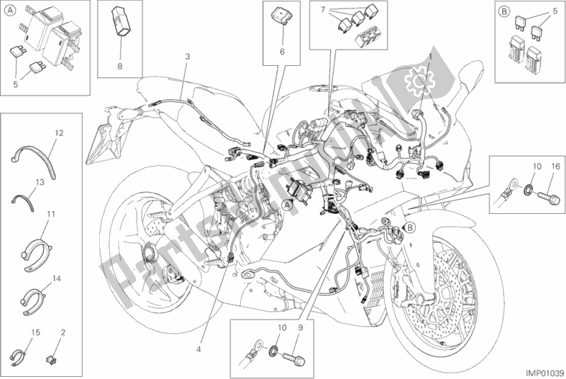 Todas las partes para Arnés De Cableado de Ducati Supersport S USA 937 2019